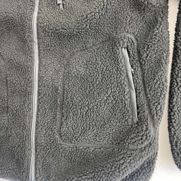 Legends Sherpa Jacket Mens Large Black Full Zip Fleece‎ Outdoors Elbow Patch - Picture 3 of 12